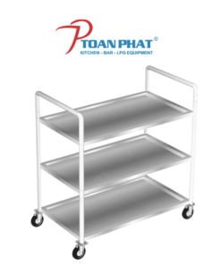 XE ĐẨY INOX 3 TẦNG