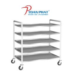 XE ĐẨY INOX 5 TẦNG