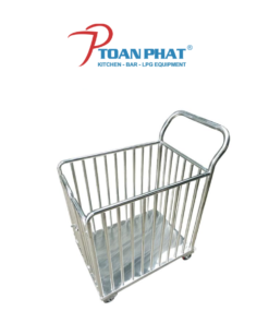 XE ĐẨY INOX CÓ KHUNG RÀO CHẮN
