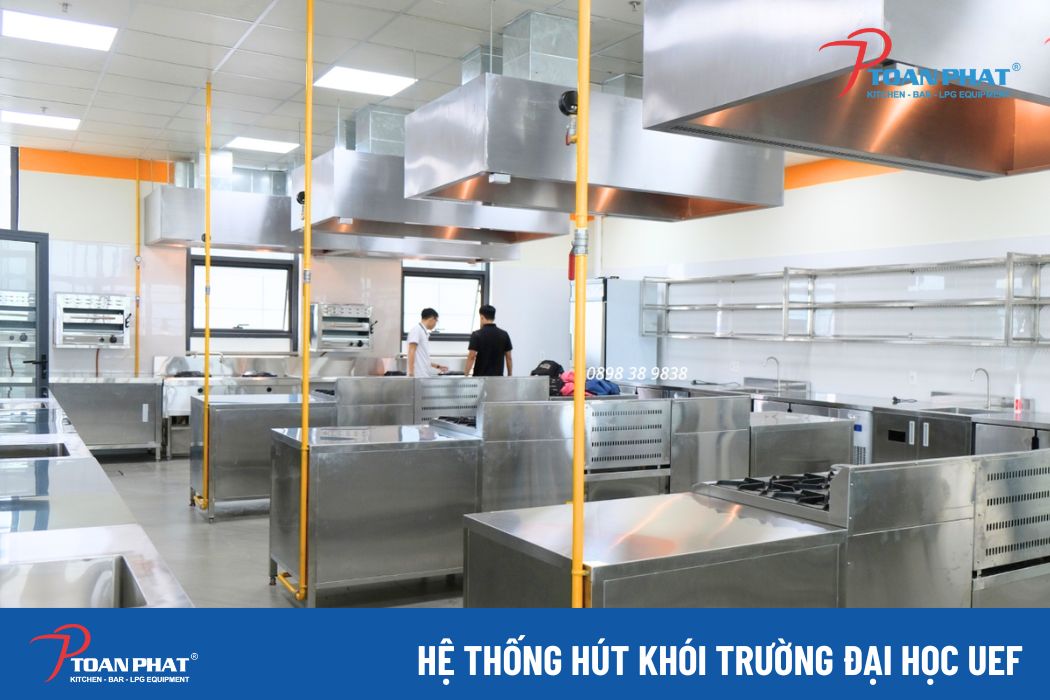 TOÀN PHÁT - THI CÔNG HỆ THỐNG HÚT KHÓI CÔNG NGHIỆP 7 Hệ thống hút khói bếp thực hành