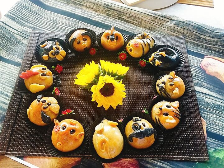 huong dan lam banh trung thu 12 con giap