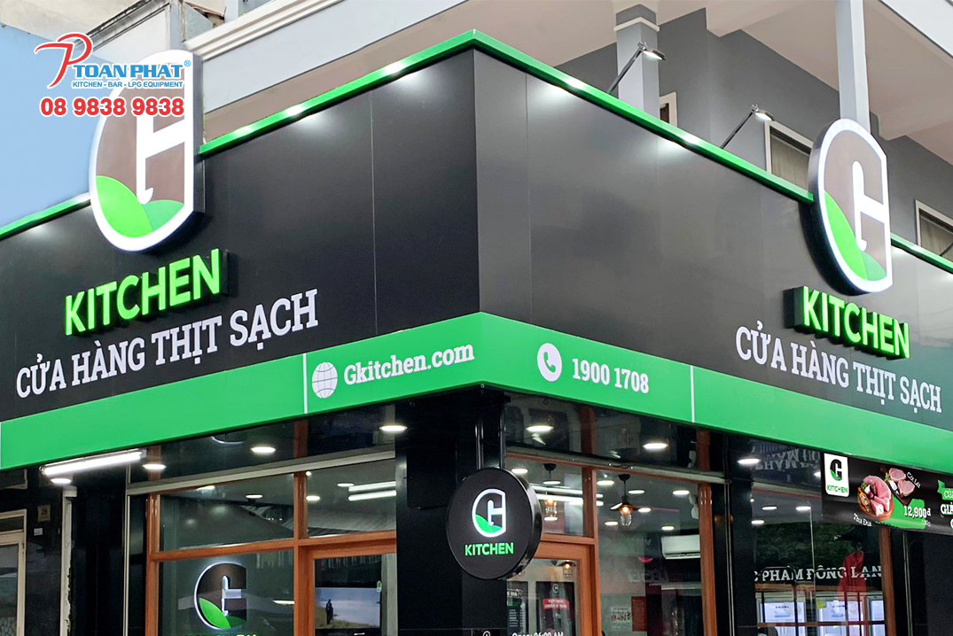 THI CÔNG HỆ THỐNG BẾP THỬ MÓN CHUỖI CỬA HÀNG THỊT SẠCH G-KITCHEN 1 Giới thiệu về chuỗi cửa hàng thịt sạch G-Kitchen