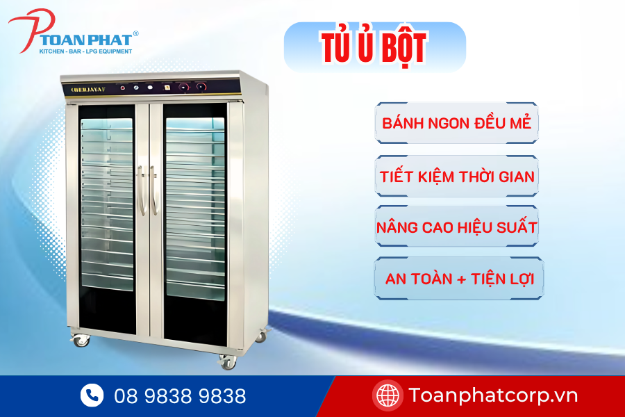 THIẾT KẾ, THI CÔNG DỰ ÁN BẾP CÔNG NGHIỆP CHO NHÀ HÀNG BASTA HIRO 5 Tủ ủ bột do Toàn Phát thi công và lắp đặt