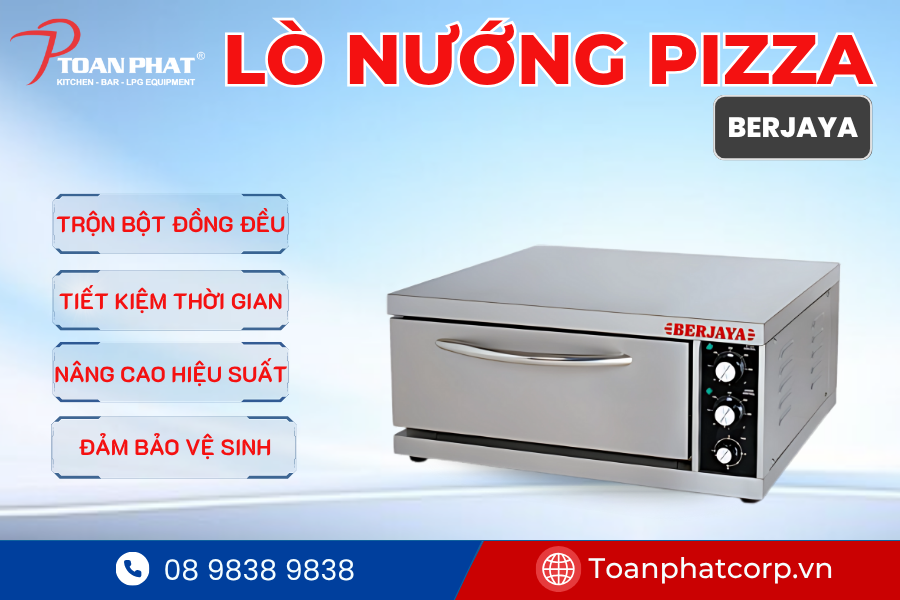 THIẾT KẾ, THI CÔNG DỰ ÁN BẾP CÔNG NGHIỆP CHO NHÀ HÀNG BASTA HIRO 4 Lò nướng pizza do Toàn Phát thi công và lắp đặt