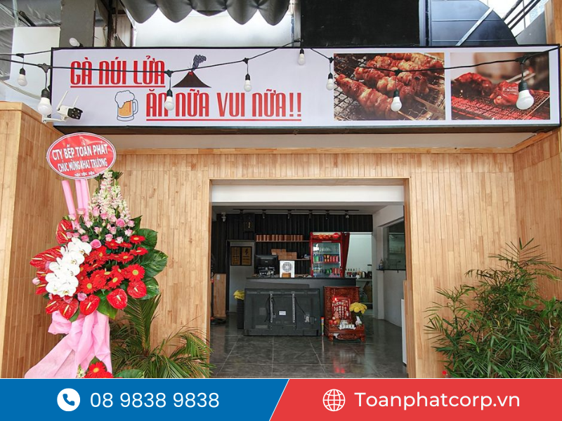 Dự án bếp công nghiệp Gà Núi Lửa BBQ