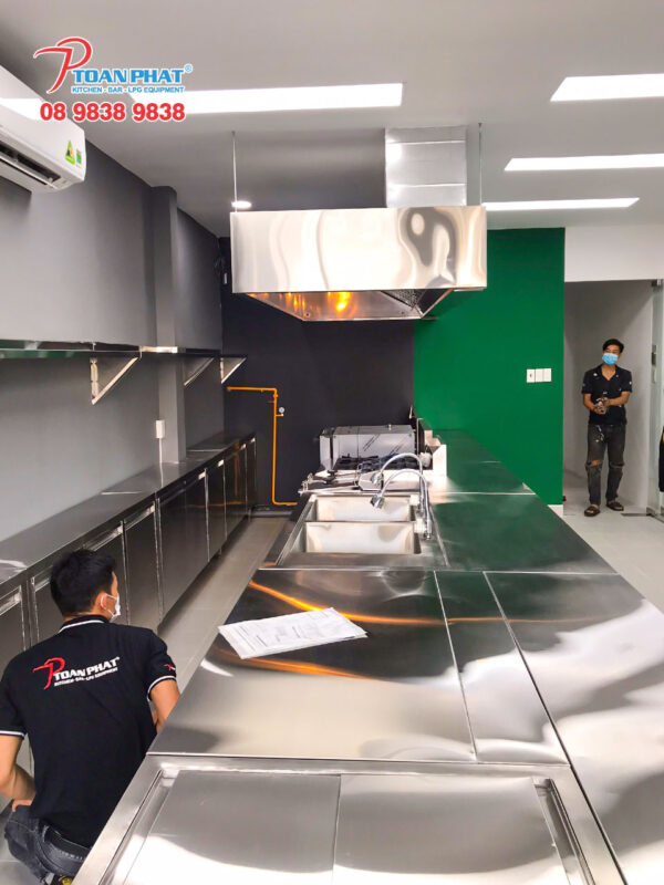 THI CÔNG HỆ THỐNG BẾP THỬ MÓN CHUỖI CỬA HÀNG THỊT SẠCH G-KITCHEN 8 Toàn Phát - Thi công bếp cho chuỗi cửa hàng G kitchen