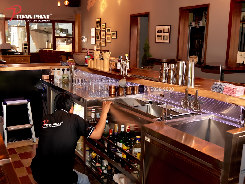 Hệ thống quầy bar do Toàn Phát thi công