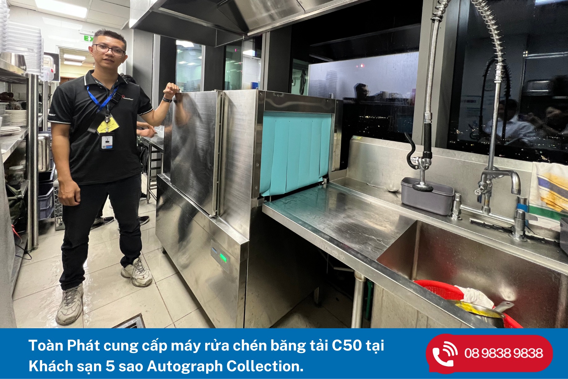 Máy rửa chén công nghiệp loại nào tốt nhất? Top 11 máy đáng mua tốt nhất hiện nay 16 Máy rửa chén băng tải C50 Winterhalter Toàn Phát cung cấp