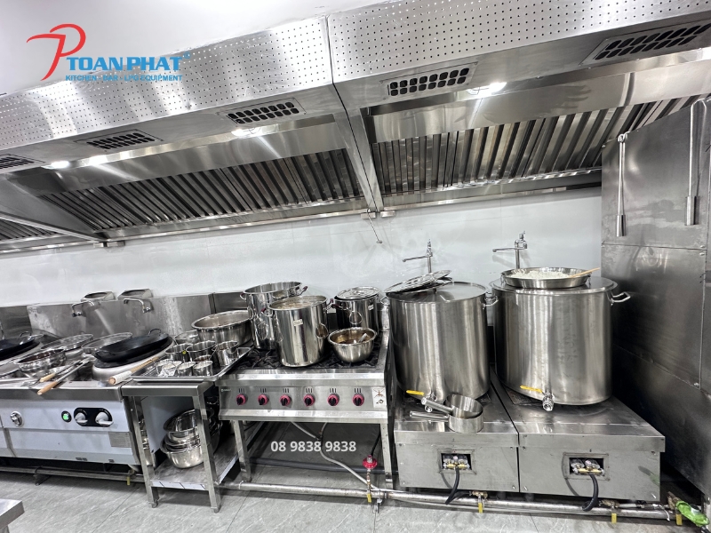 Thiết bị bếp chính nhà hàng công suất lớn inox 304