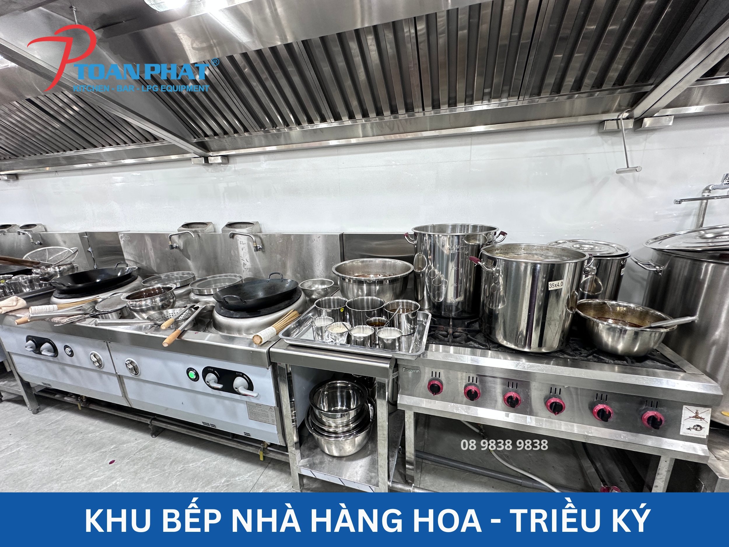 TOÀN PHÁT - THIẾT KẾ BẾP NHÀ HÀNG 10 Dự án nhà hàng Trung Hoa - Triều Ký do Toàn Phát thi công