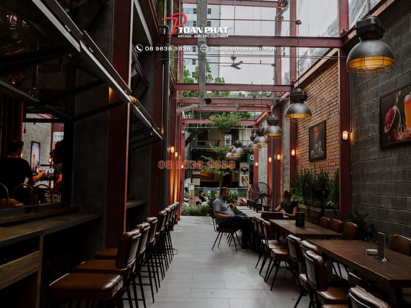 Dự án: Thi công bếp công nghiệp và quầy bar nhà hàng Pasteur Street 3 Ý tưởng kết hợp bếp công nghiệp và quầy bar