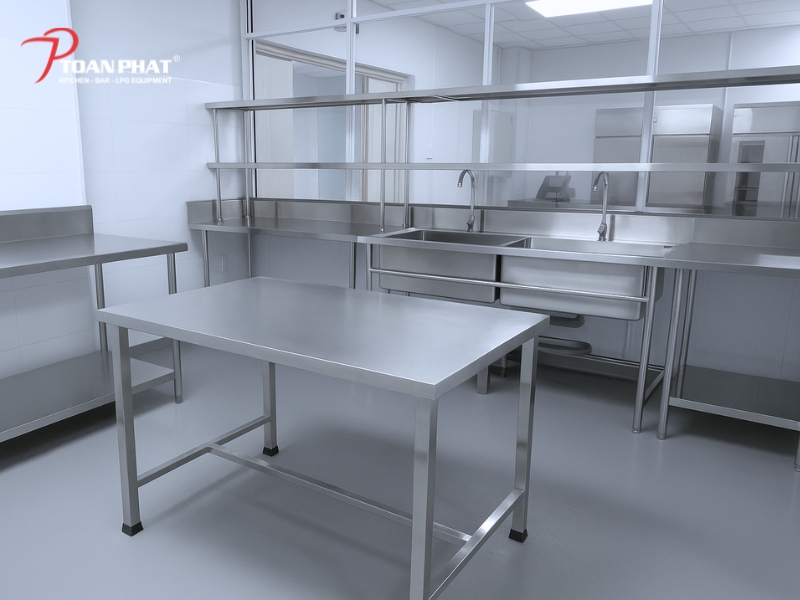 DỰ ÁN THI CÔNG QUÁN BAR GLOW SKYBAR - BAR ĐẲNG CẤP NHẤT SÀI THÀNH 3 Thiết bị inox được sản xuất trực tiếp tại xưởng