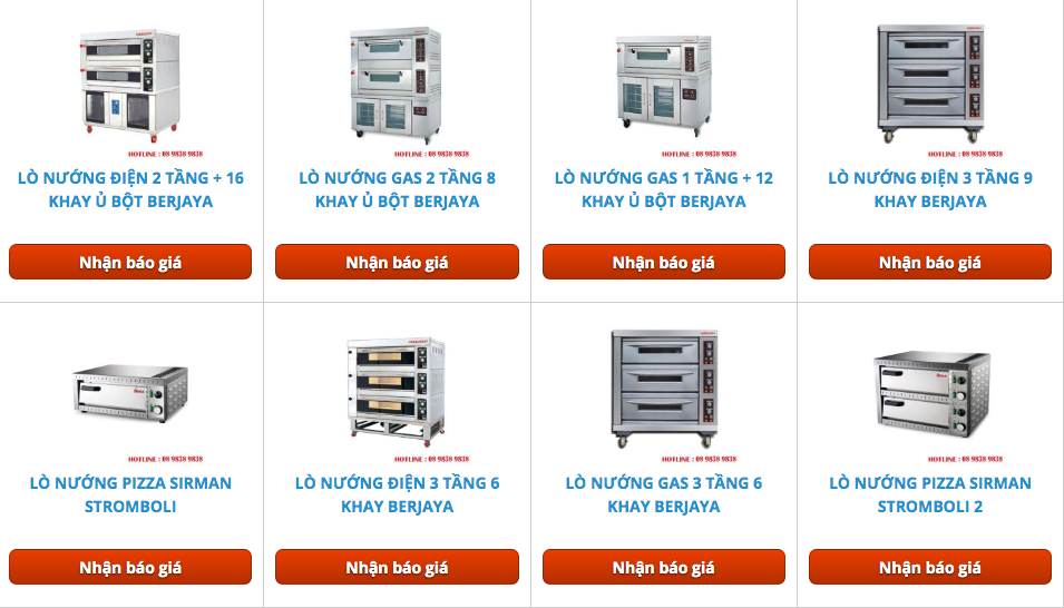 Các mẫu lò nướng công nghiệp bán chạy nhất của Toàn Phát