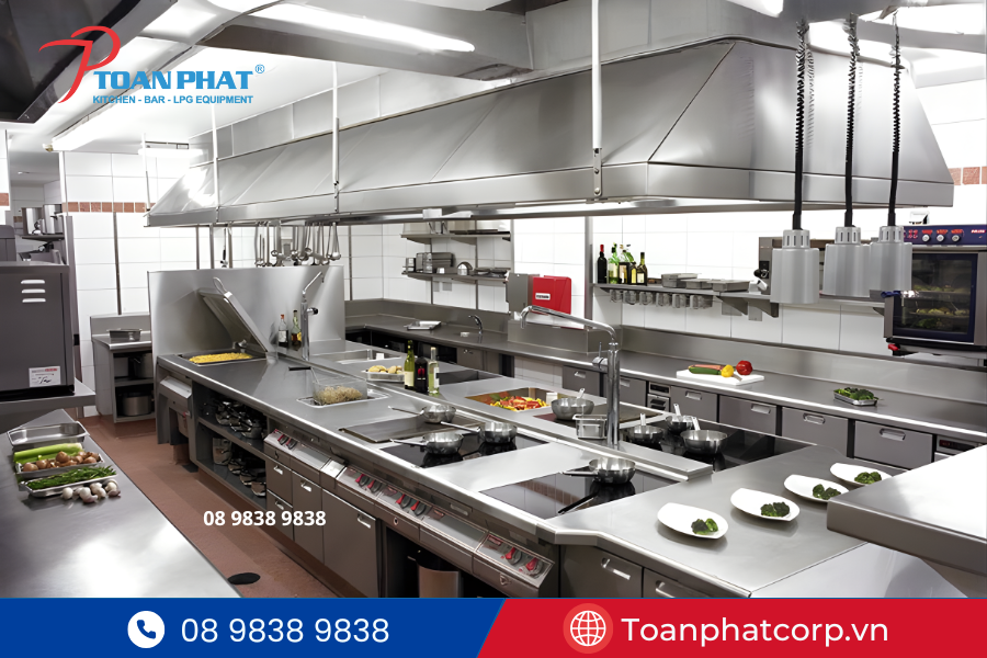 Dự án bếp công nghiệp và thiết bị bar OSC Việt Nam do Toàn Phát thi công chuyên nghiệp