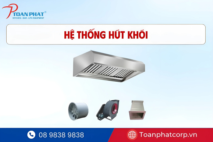 Dự án bếp công nghiệp nhà hàng Ramen Tomidaya | Toàn Phát thi công 7 Chụp hút khói inox lắp đặt trong bếp nhà hàng Ramen Tomidaya