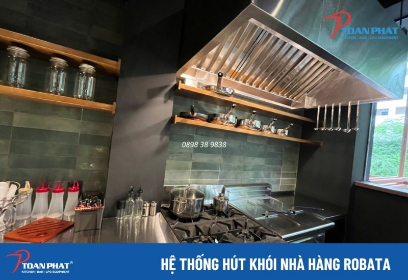 TOÀN PHÁT - THI CÔNG HỆ THỐNG HÚT KHÓI BẾP CÔNG NGHIỆP 3 Hệ thống hút khói nhà hàng Robata do Toàn Phát thi công