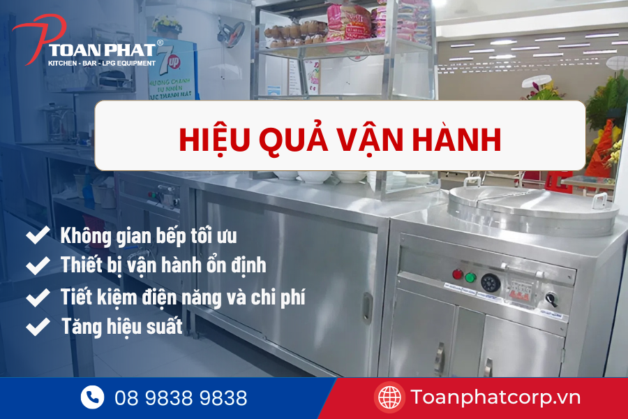 Hiệu quả sau khi lắp đặt thiết bị bếp công nghiệp nhà hàng