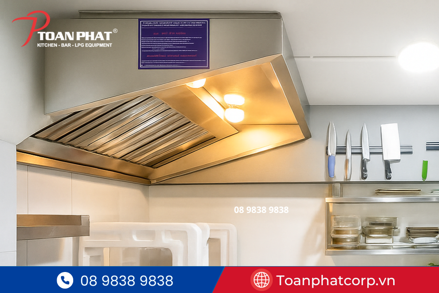 Giải pháp hút khói hiện đại, tối ưu không gian bếp tại G-Pub do Toàn Phát thực hiện
