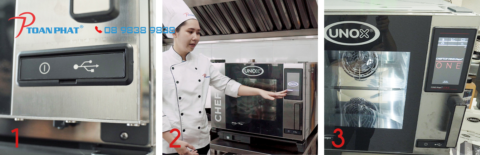 Hướng dẫn sử dụng lò nướng đa năng Unox Cheftop mind.maps one