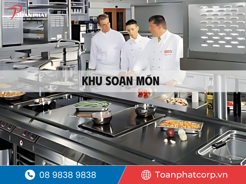 Dự án Bếp công nghiệp cho quán nướng BBQ Gà Núi Lửa Bình Thanh | Thi công bởi Toàn Phát 12 Khu soạn món bếp công nghiệp dự án Gà Núi Lửa BBQ