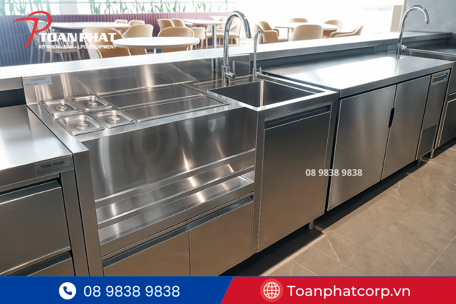 Thiết bị quầy bar chuyên nghiệp trong dự án bếp công nghiệp và quầy bar OSC Việt Nam