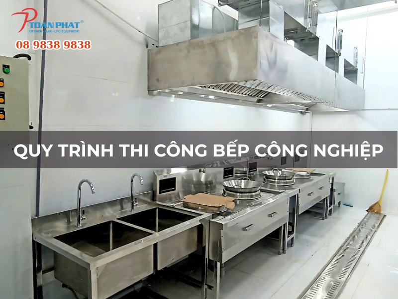 DỰ ÁN BẾP CÔNG NGHIỆP CÔNG TY TNHH CÀ PHÊ OUTSPAN VIỆT NAM 4 Quy trình thi công dự án chuyên nghiệp