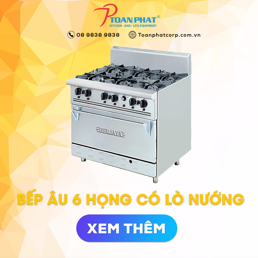 san-pham-6 bếp âu 6 họng có lò nướng berjaya