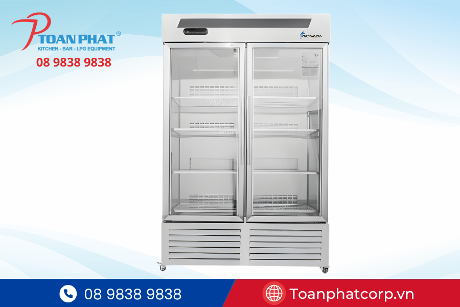 Tủ mát và tủ trưng bày inox trong dự án bếp công nghiệp và thiết bị bar OSC Việt Nam