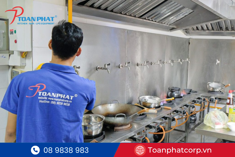 Dự án hệ thống bếp công nghiệp Phố Cháo Việt Hưng|Do Toàn Phát thi công 3 công trình thi công bếp công nghiệp Phố Cháo