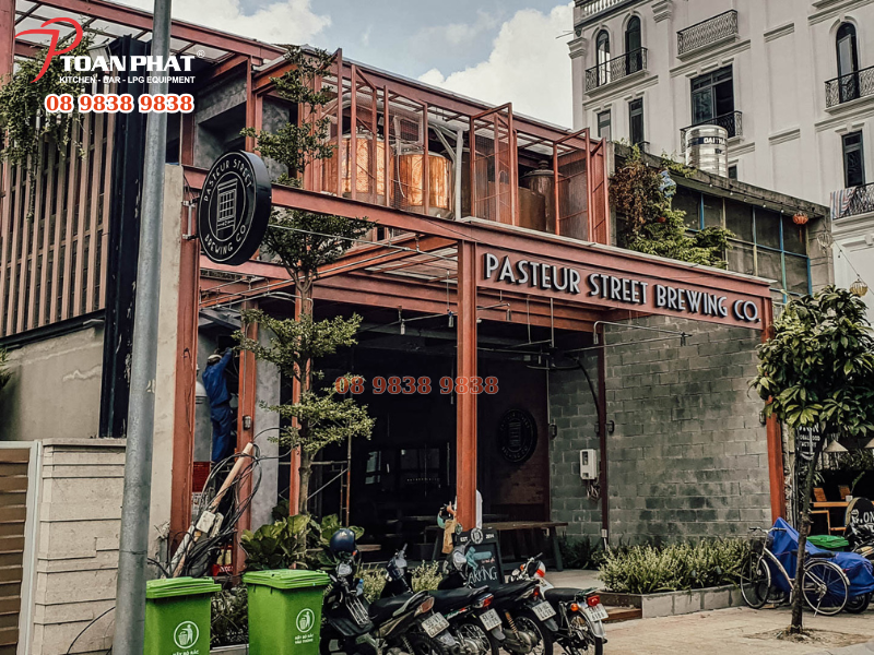 Dự án: Thi công bếp công nghiệp và quầy bar nhà hàng Pasteur Street 2 Nhà hàng Pasteur Street Brewing Co.