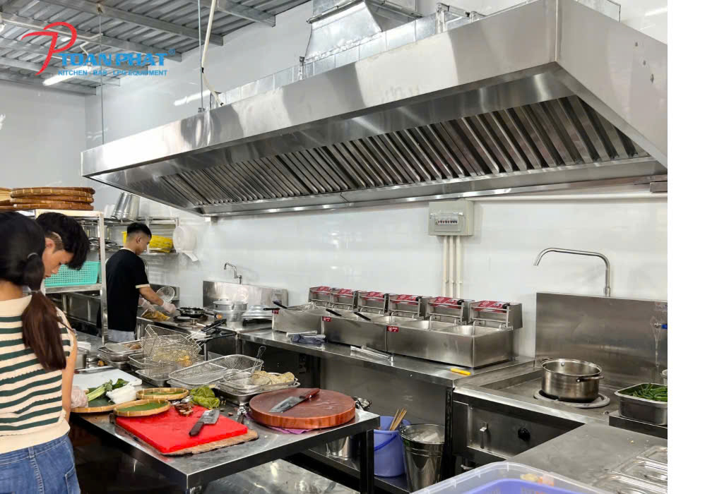 DỰ ÁN THI CÔNG HỆ THỐNG BẾP CÔNG NGHIỆP INOX CHO NHÀ HÀNG BÚN ĐẬU MẮM TÔM "NÓN QUÊ" 6 Dự án thi công hệ thống bếp công nghiệp inox cho nhà hàng bún đậu mắm tôm "Nón Quê"