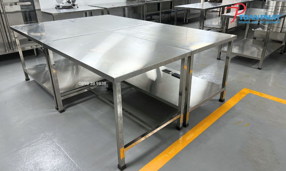 Bàn inox 1 tầng