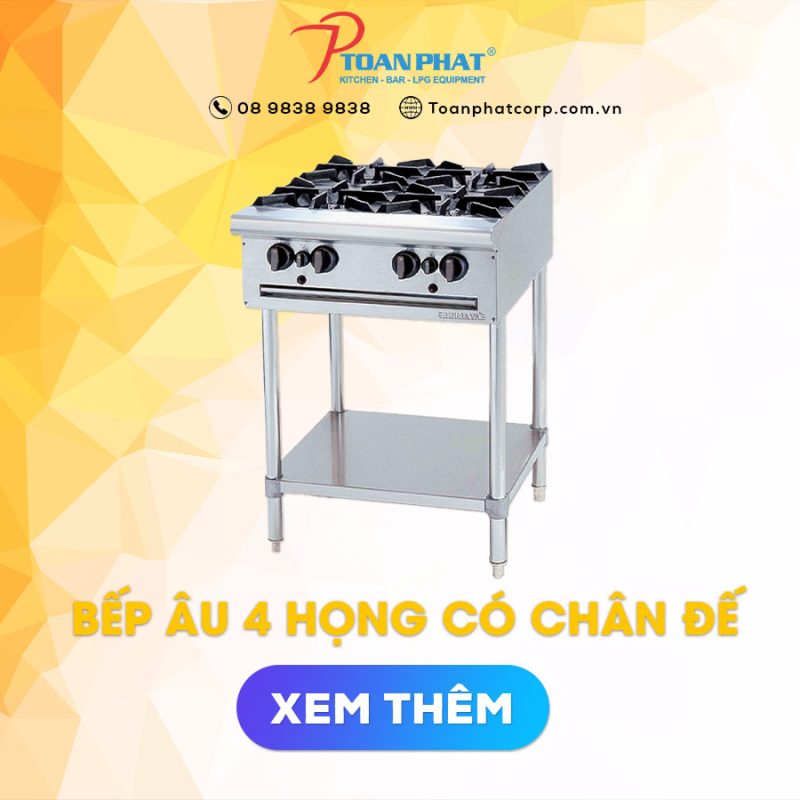 Bếp Âu 4 họng 6 Bếp Âu 4 họng chân cao