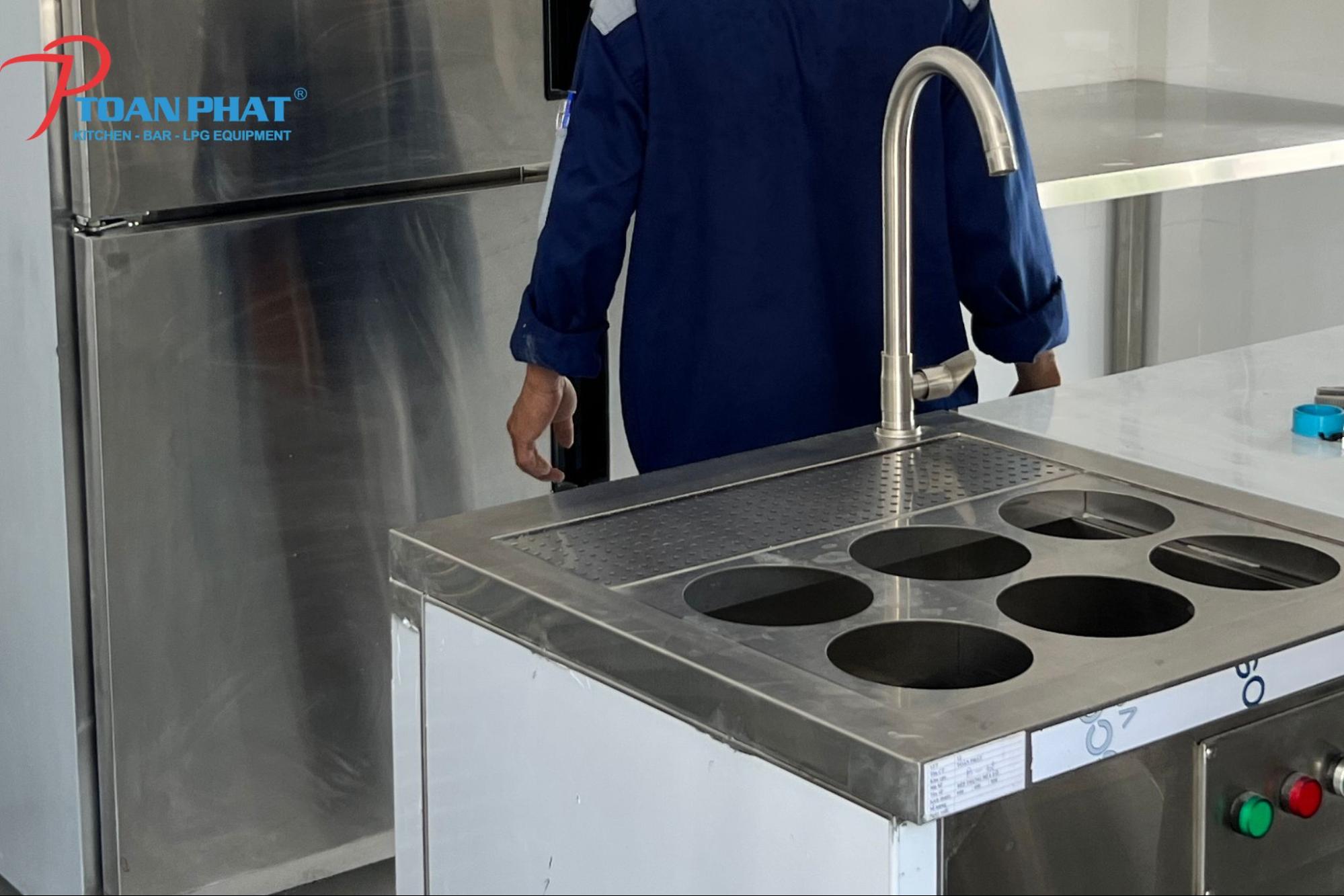 Bếp trụng mì gas