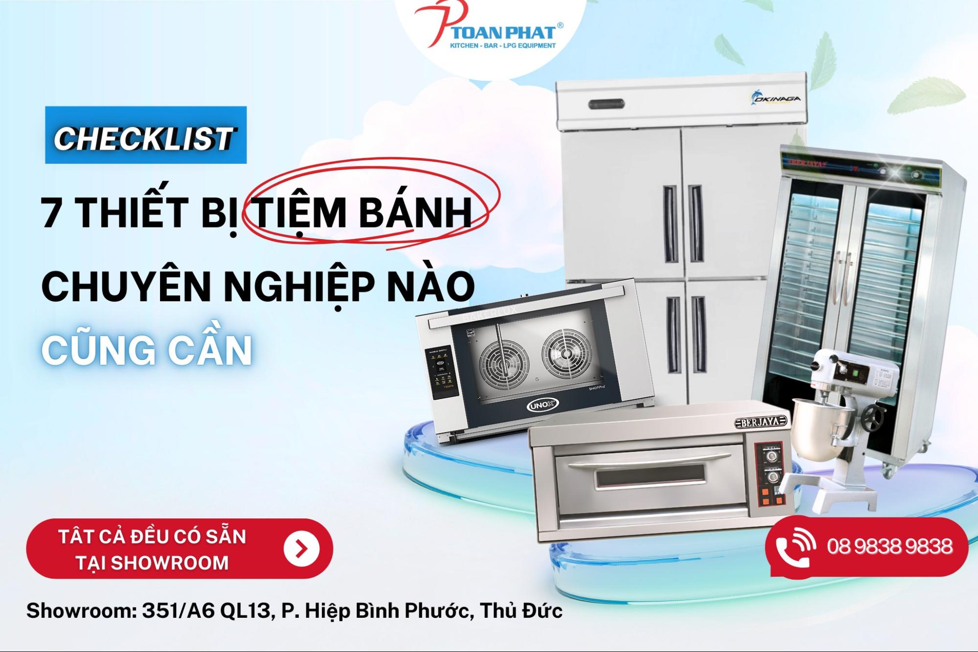 Các thiết bị làm bánh chuyên nghiệp tiệm bánh nào cũng cần