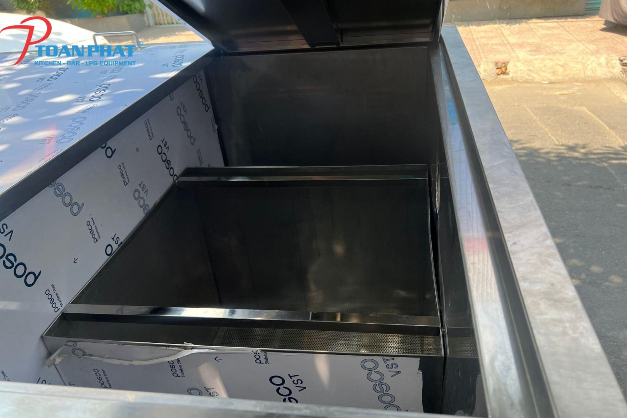 Kinh nghiệm chọn mua bể tách mỡ inox cho hệ thống bếp công nghiệp
