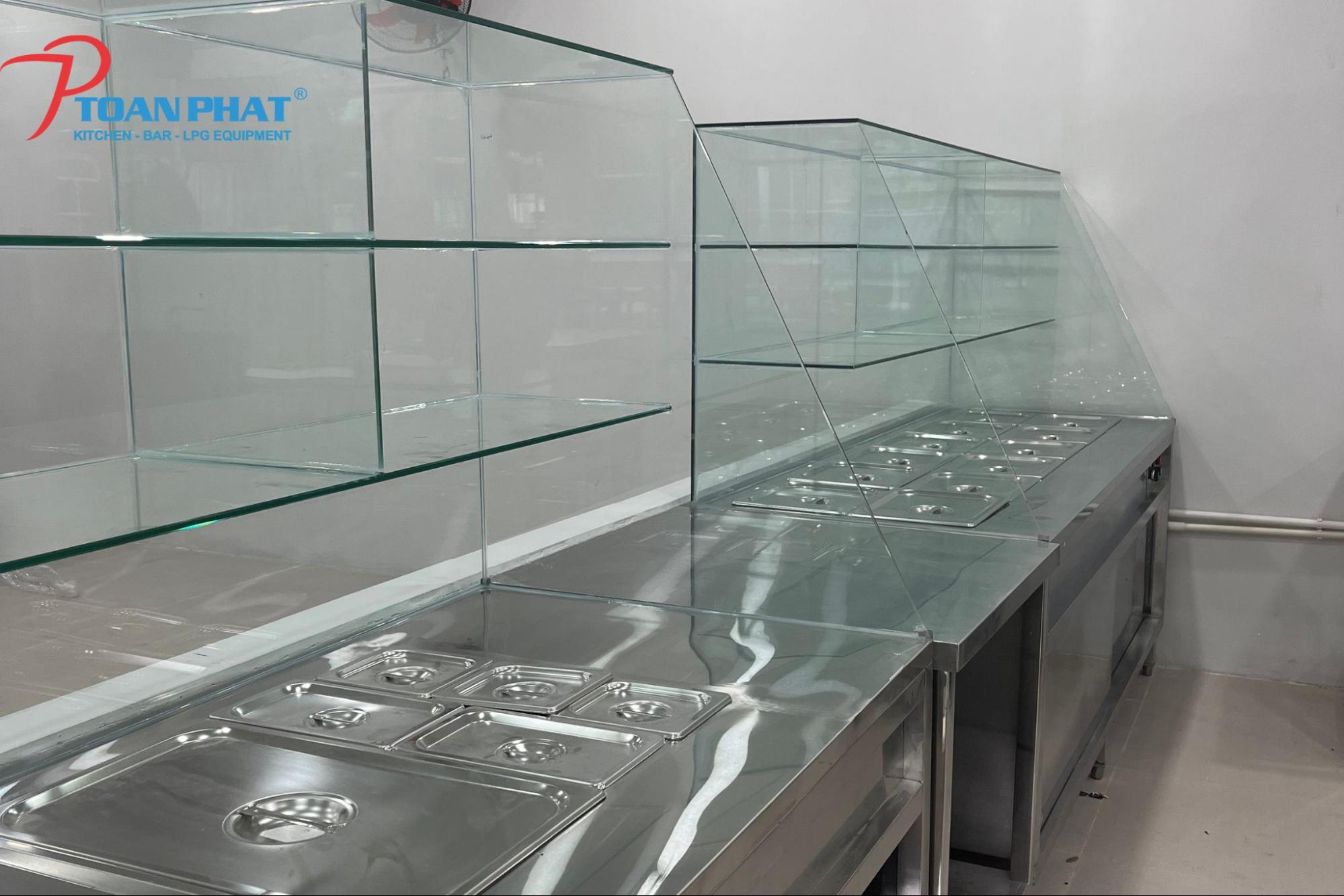 Tủ hâm nóng, quầy giữ nóng thức ăn hơi nước để giữ ấm thực phẩm