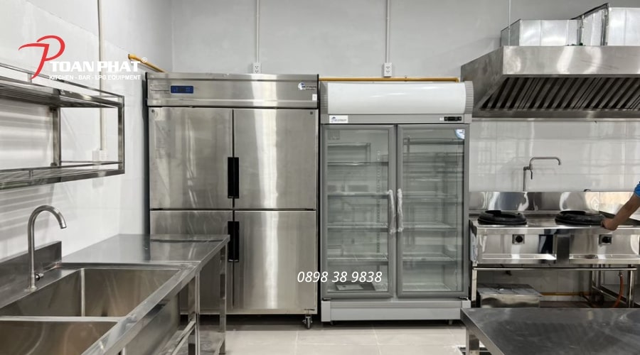 Tủ lạnh cánh inox và cánh kính