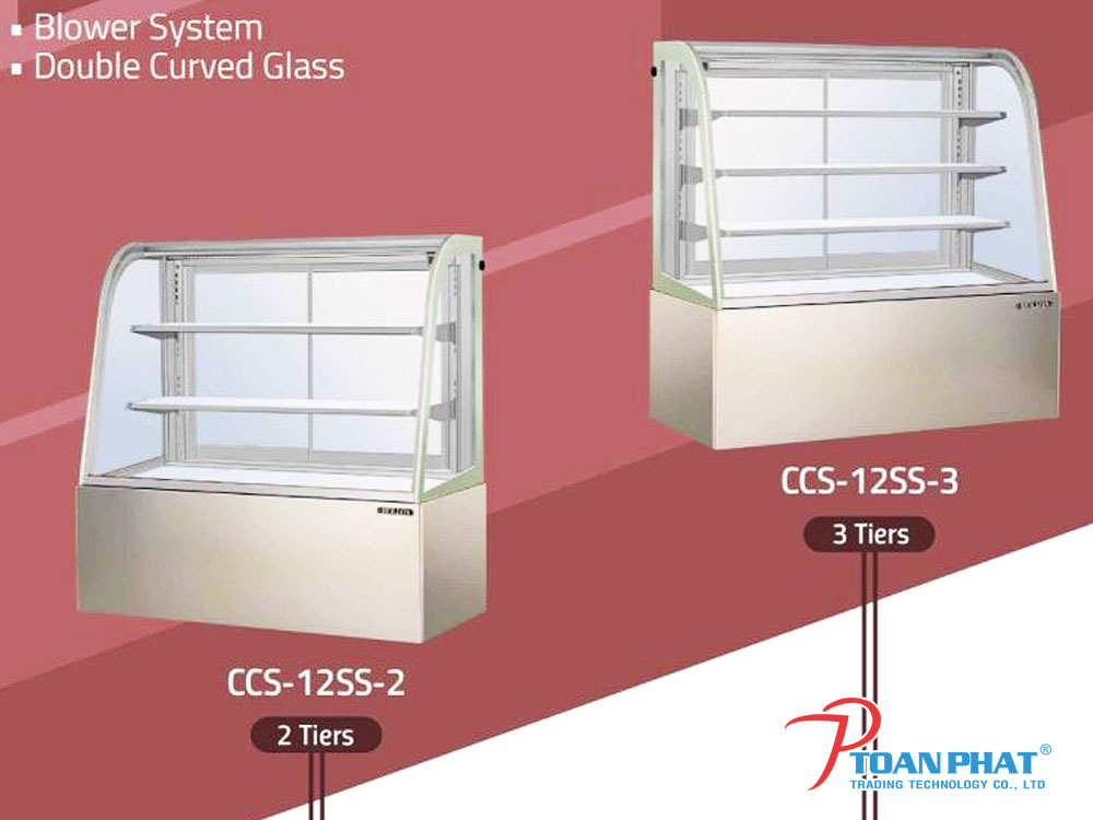 Tủ mát siêu thị cong