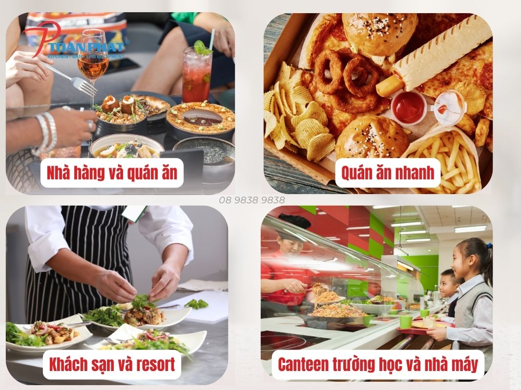 Ứng dụng của bếp chiên phẳng