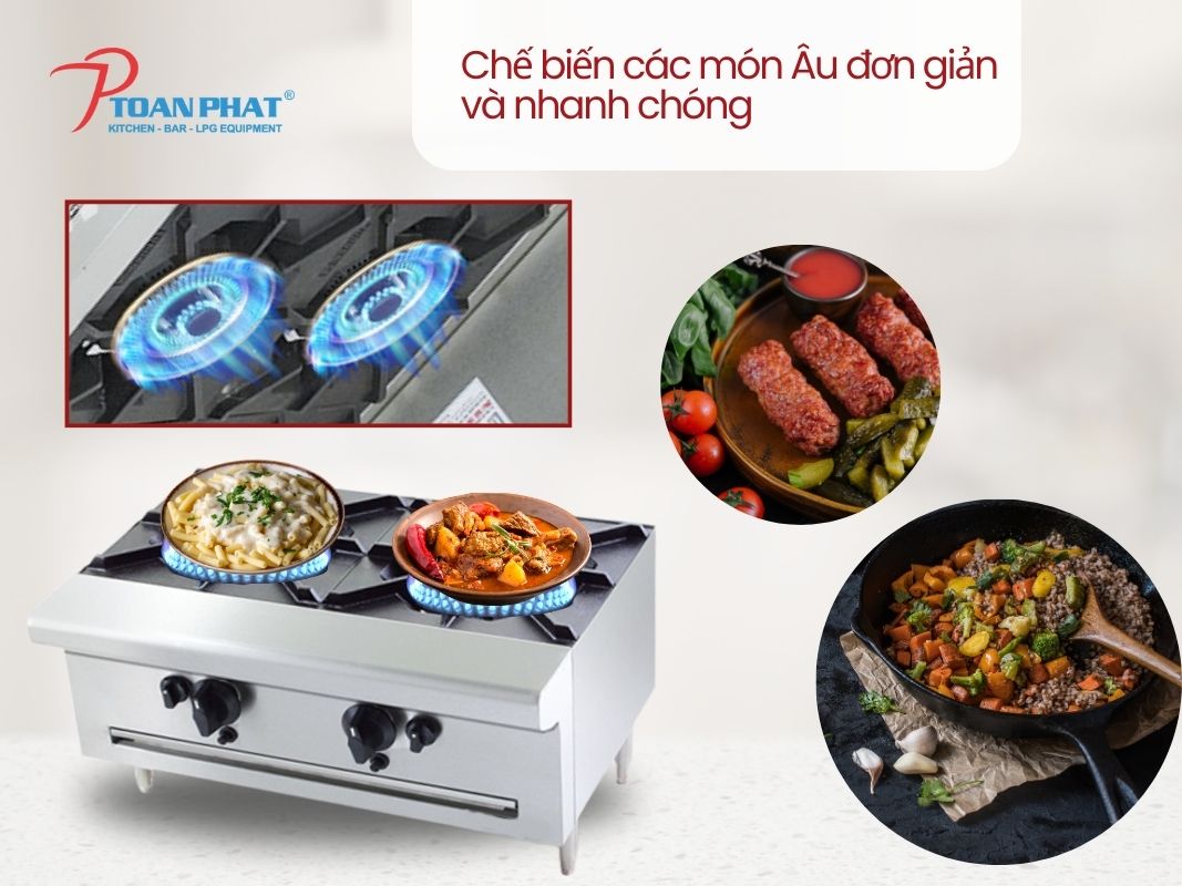 Bếp âu 2 họng 4 Ưu điểm của bếp âu 2 họng