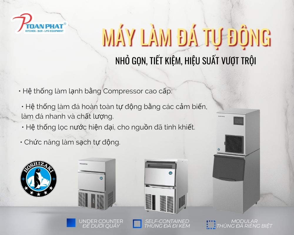 Cấu Tạo Máy Làm Đá Viên và Nguyên Lý Hoạt Động | Mới Nhất 2025 3 Máy làm đá viên tự động Hoshizaki