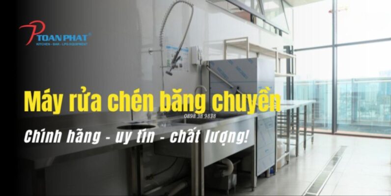 Máy rửa chén băng chuyền chính hãng 100% | Bền bỉ, giá ưu đãi