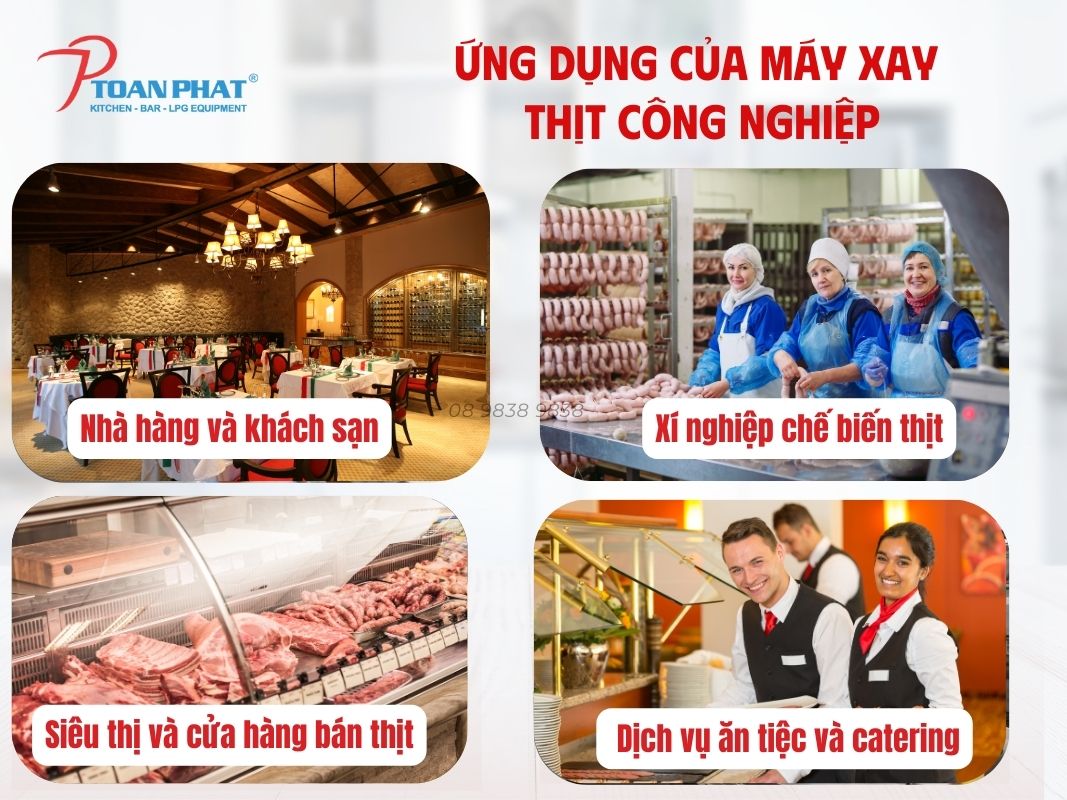 Ứng dụng của máy xay thịt công nghiệp