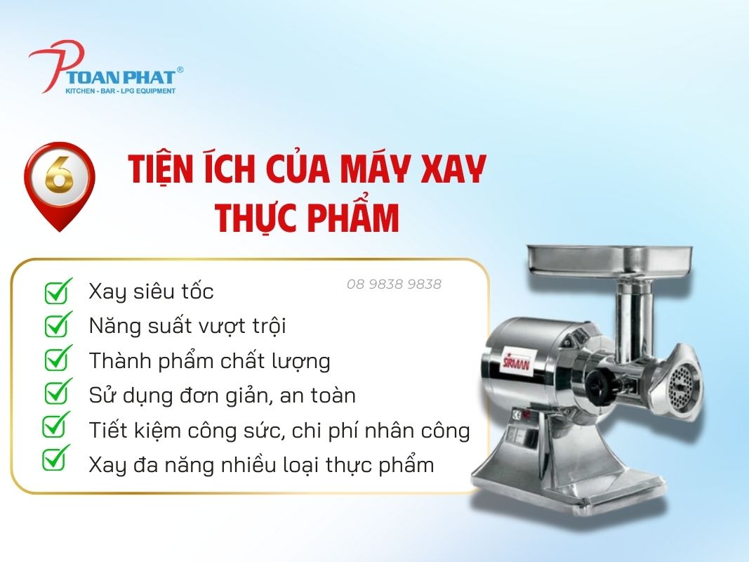 Đặc điểm nổi bật của máy xay thực phẩm