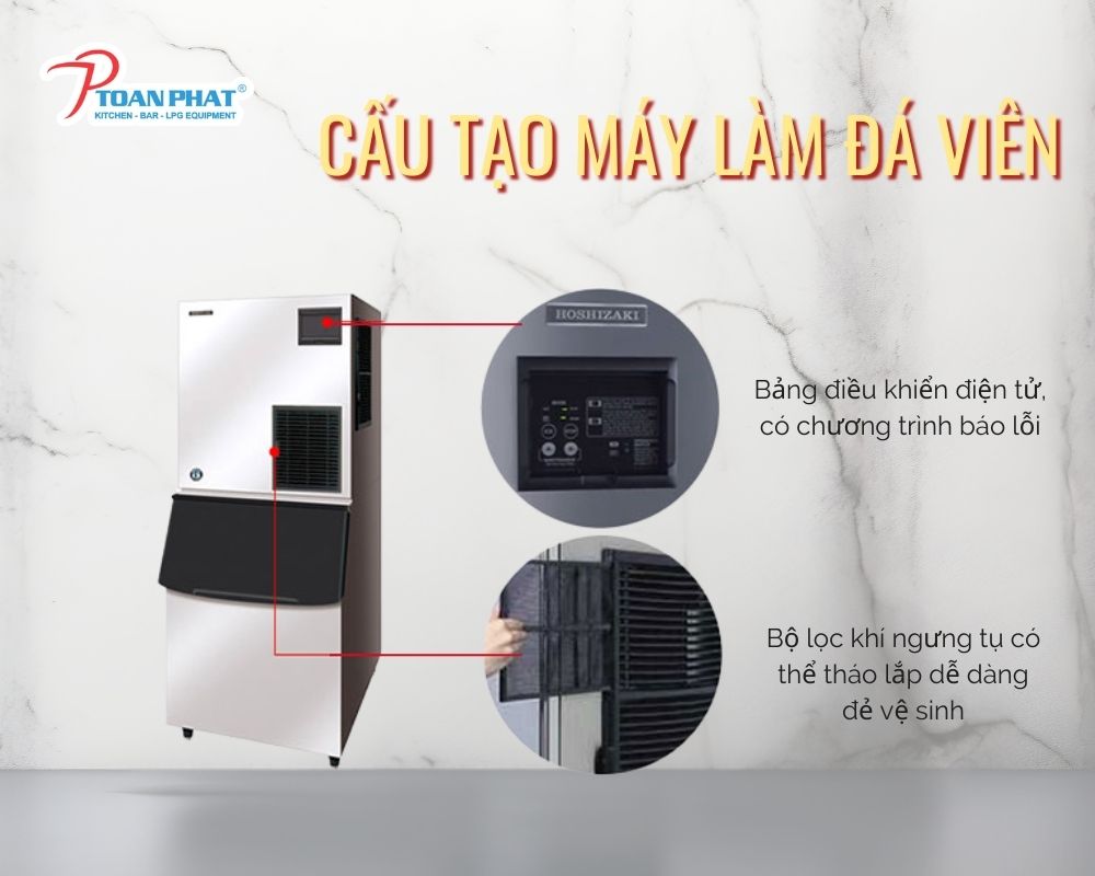 Cấu Tạo Máy Làm Đá Viên và Nguyên Lý Hoạt Động | Mới Nhất 2025 2 Cấu tạo máy làm đá viên