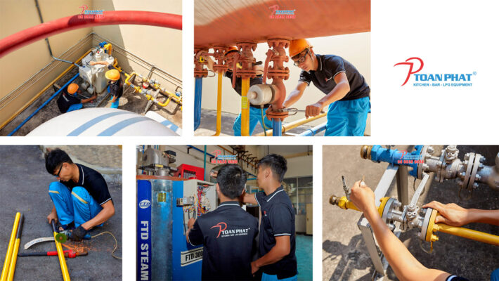Lắp đặt hệ thống gas Toàn Phát