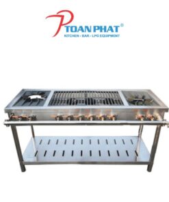 BẾP DÀN CÔNG NGHIỆP 1 HỌNG TO 7 HỌNG NHỎ