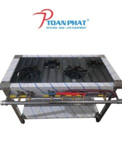 BẾP DÀN CÔNG NGHIỆP 2 HỌNG LỚN 2 HỌNG BÉ