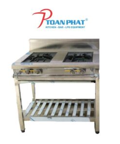 BẾP DÀN CÔNG NGHIỆP 2 HỌNG TO